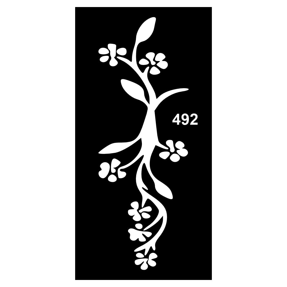 Simple and Safe Mehndi Stencils for Kids’ Activities For Kids & Adults Both Sticker