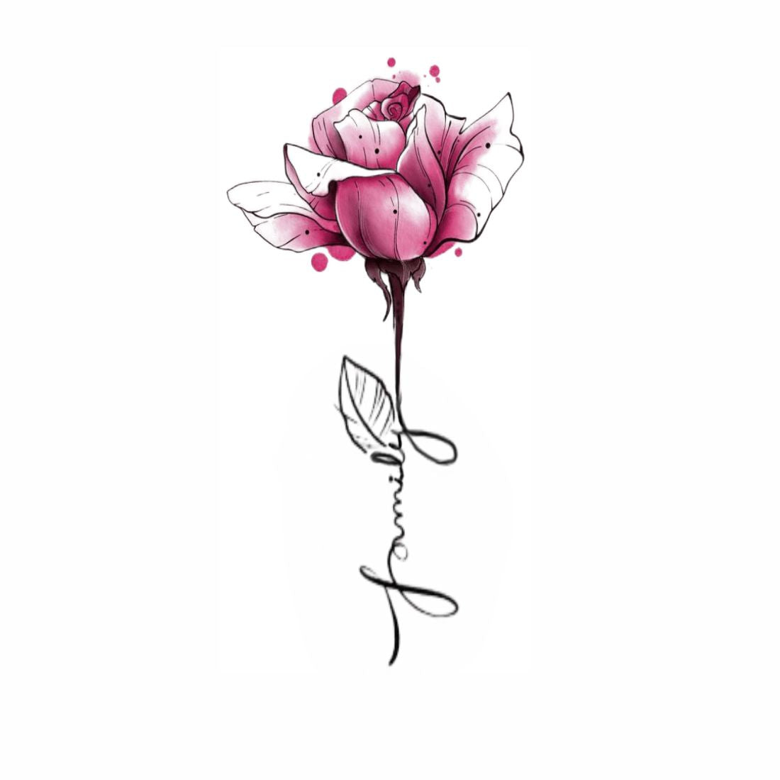 Temporary Tattoowala Flower Tattoo on Hand Waterproof Temporary Body Tattoo