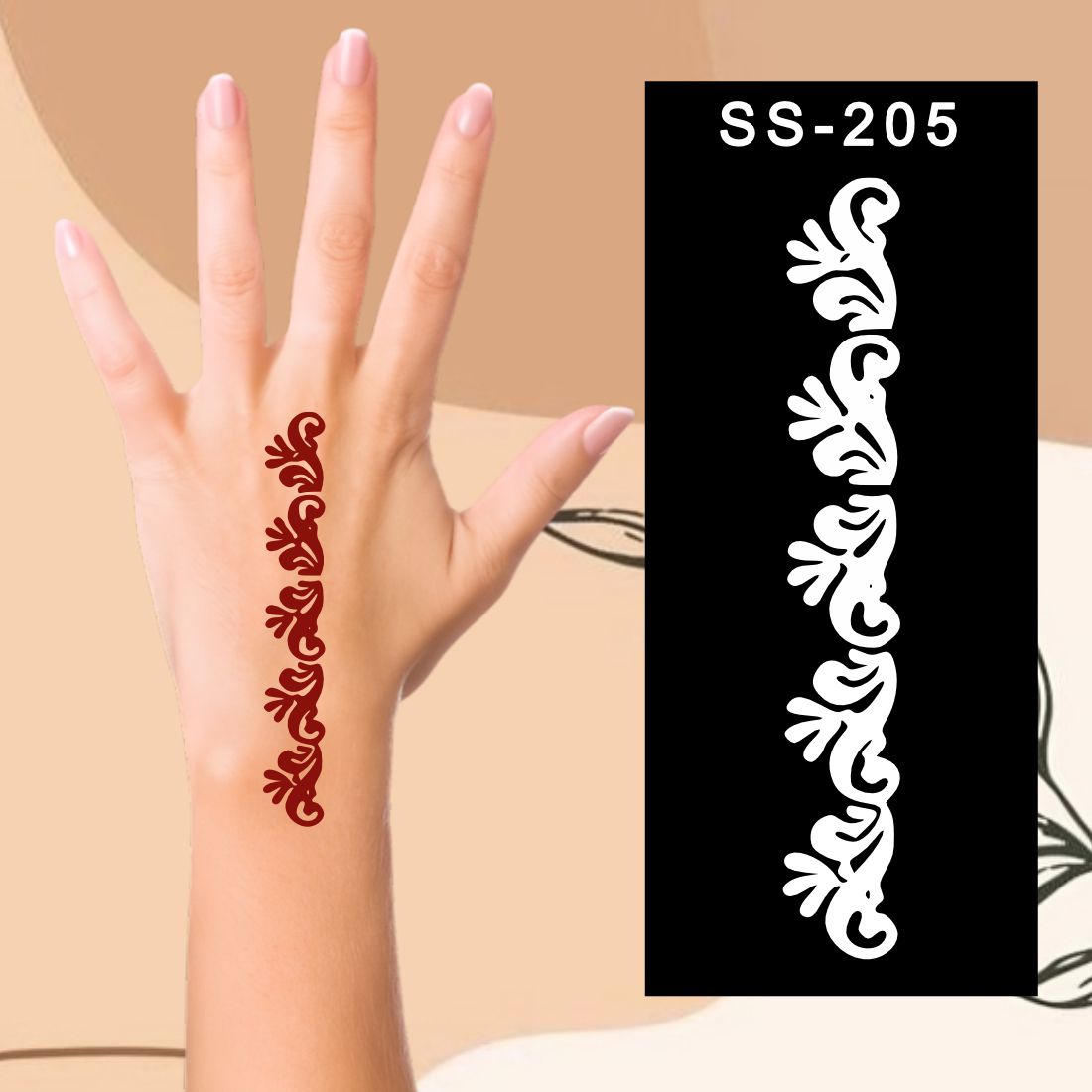 Long-Lasting Mehndi Drawing Sticker for Kids Who Love Design Kids can decorate notebooks, drawings, or school projects with Stencil stickers