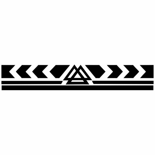 Temporary Tattoowala Tringle Strip Hand Band Temporary Tattoo on Hand For Men and Woman Tattoo