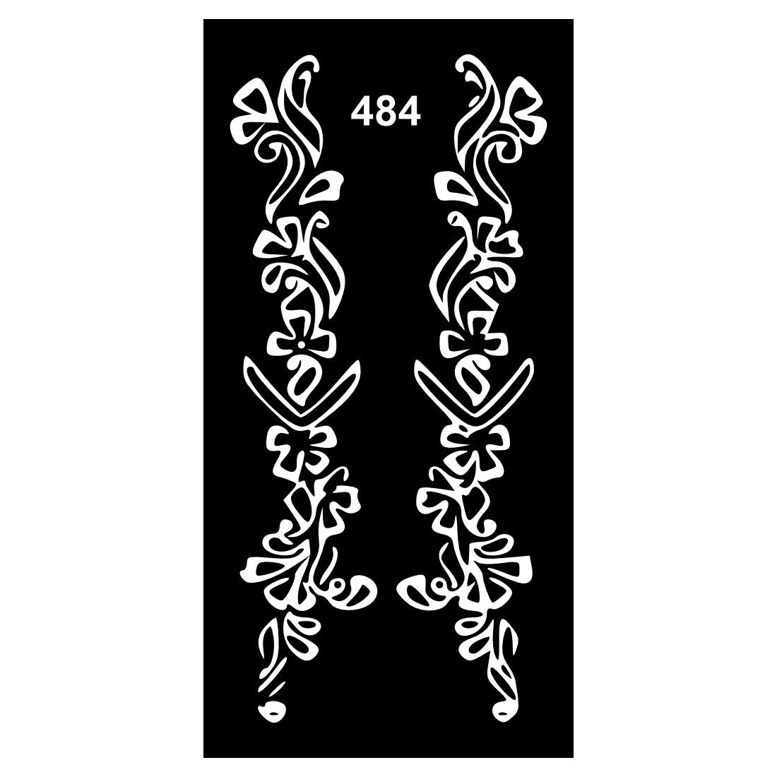 Henna Stencils with Smooth Finish and Crisp Lines For Kids & Adults Both Sticker