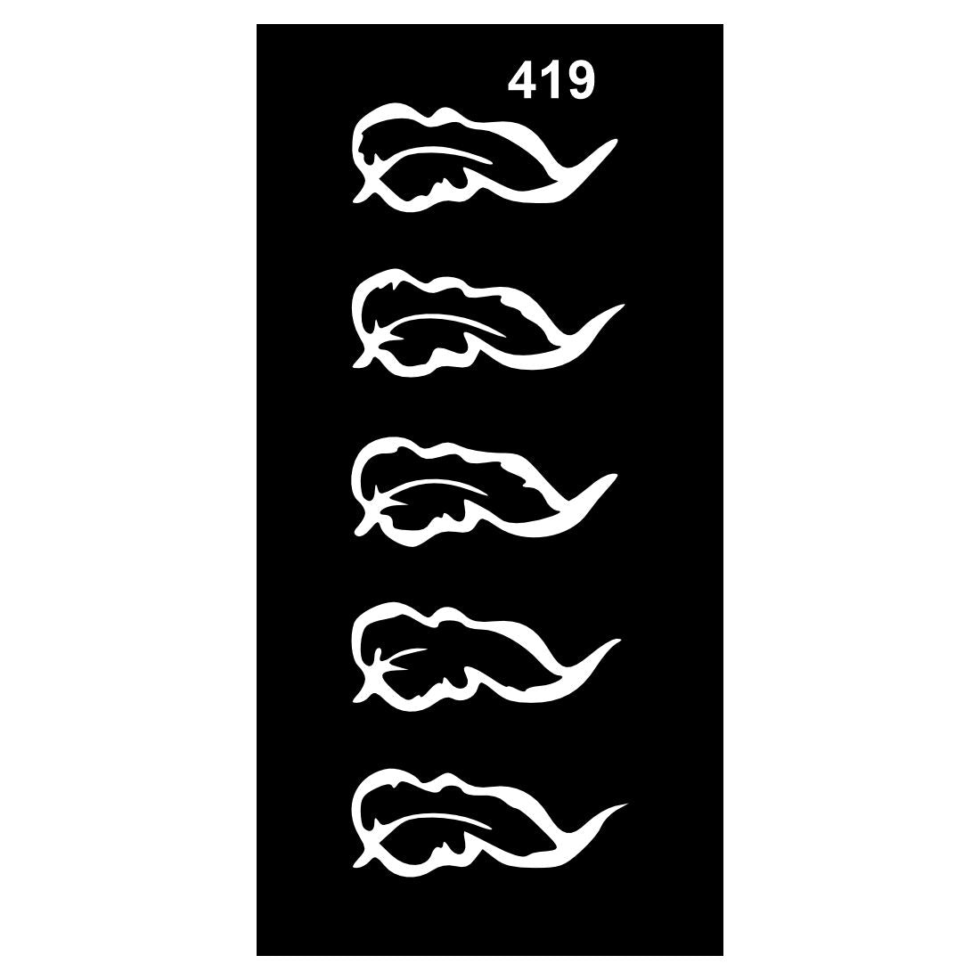 Compact Mehndi Stencil Set with Beautiful Designs stencil Sticker For Kids & Adults Both Sticker