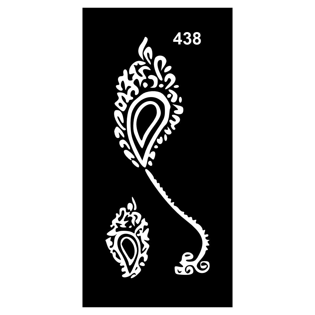 Quick Stick Mehndi Stencil Set for Anytime Use For Kids & Adults Both Sticker