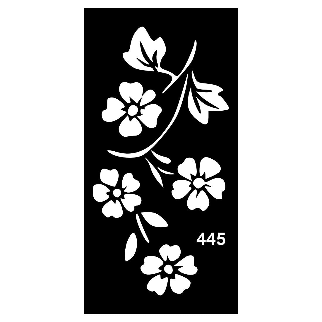Easy Peel Mehndi Stencil Templates with Fine Detailing For Kids & Adults Both Sticker