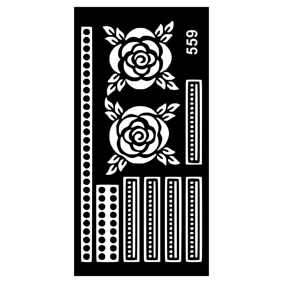 Creative Mehndi Stencil Design Templates with Hand Drawn Style for Artistic Vibes