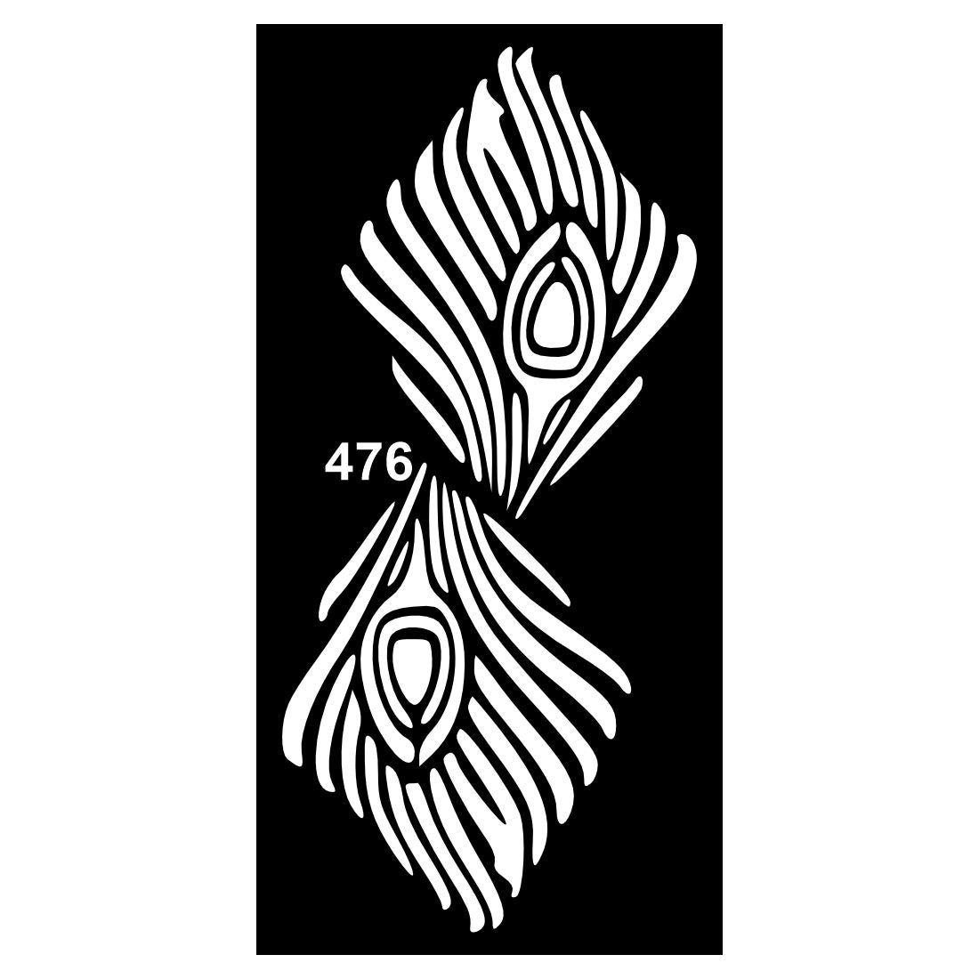 Fun Floral Mehndi Stencil Templates for Creative Kids For Kids & Adults Both Sticker