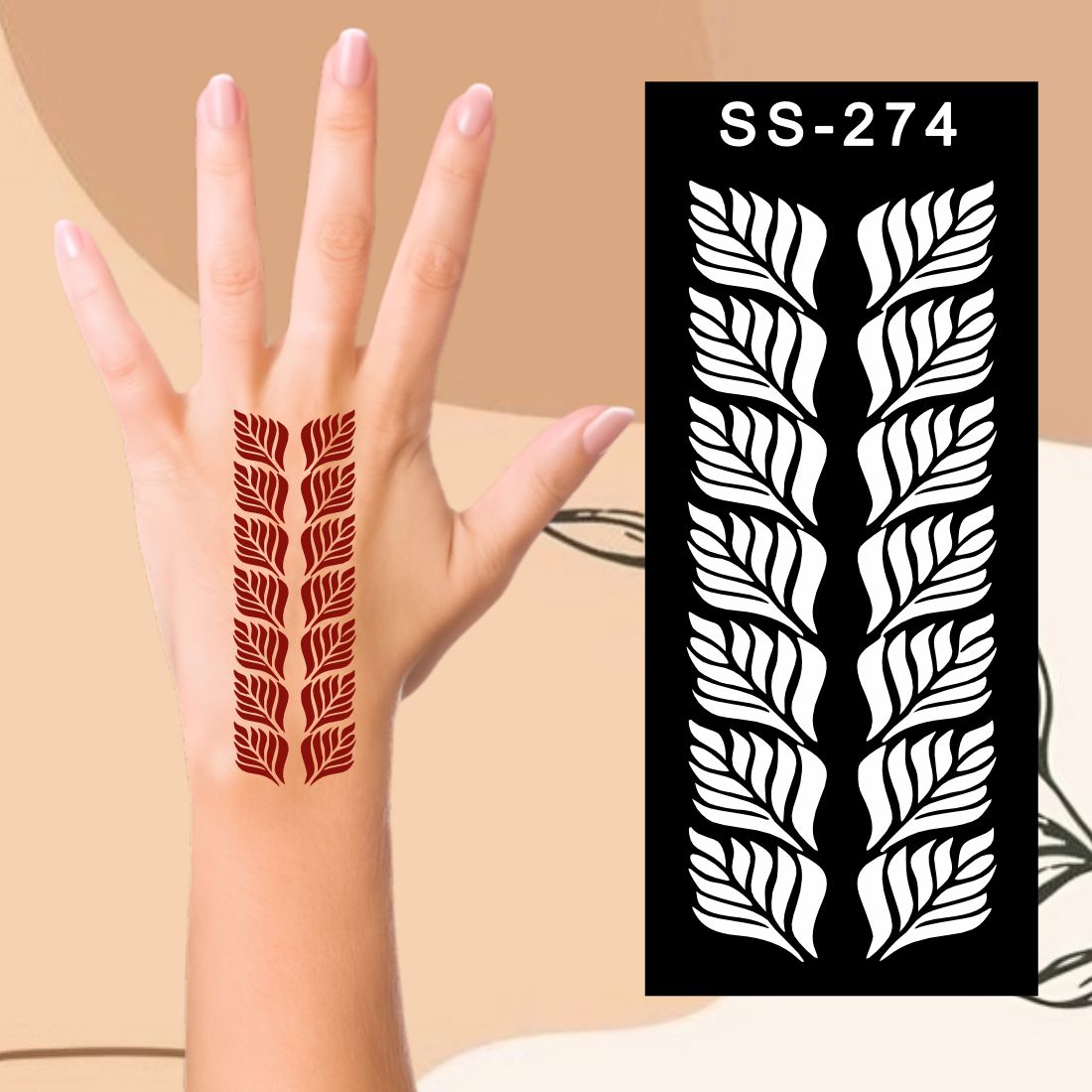 Festive Henna Design Stencils Celebrate with Creative Art Kids can decorate notebooks, drawings, or school projects with Stencil stickers