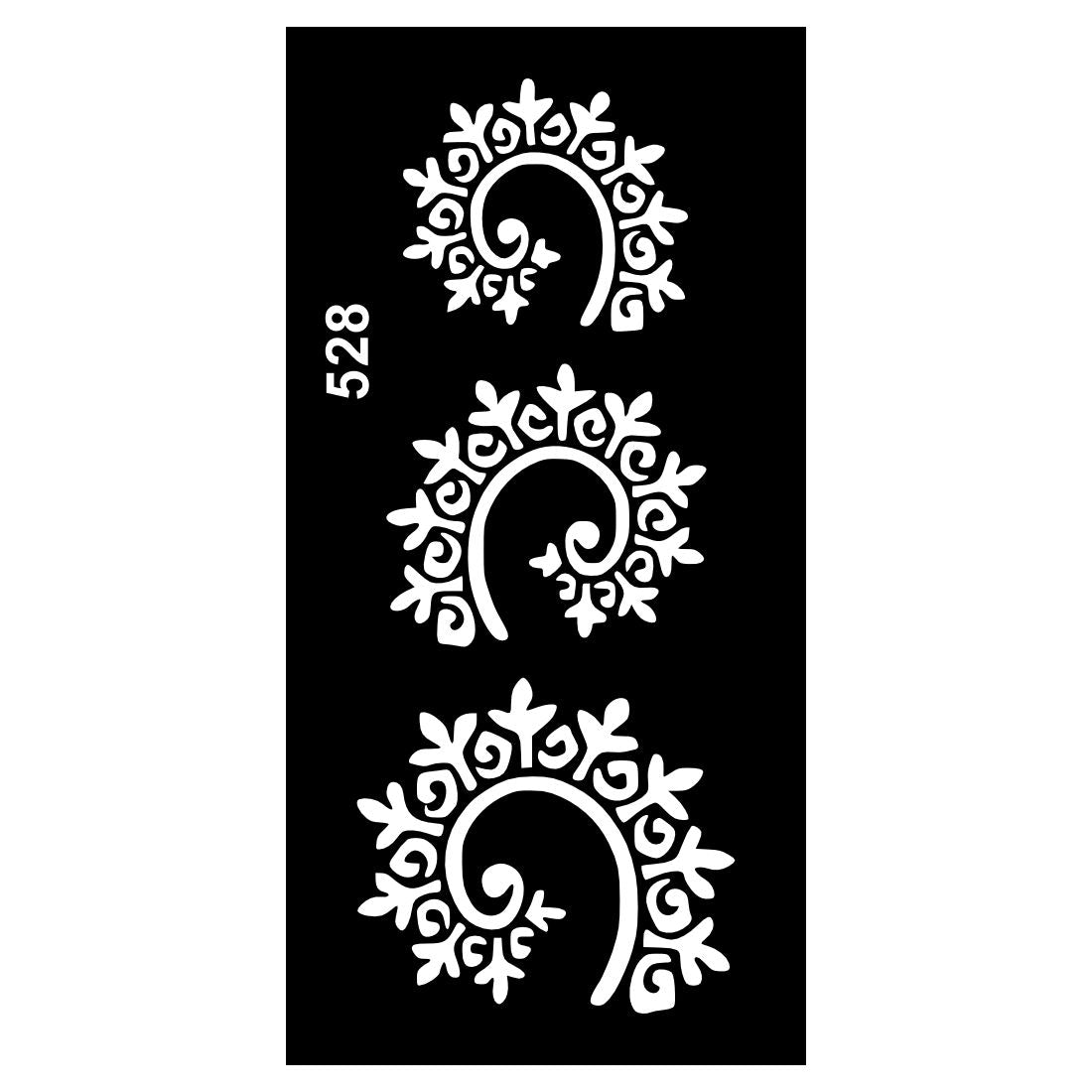 Reusable and Washable Henna Stencil Sheets for Creative Hand Decoration