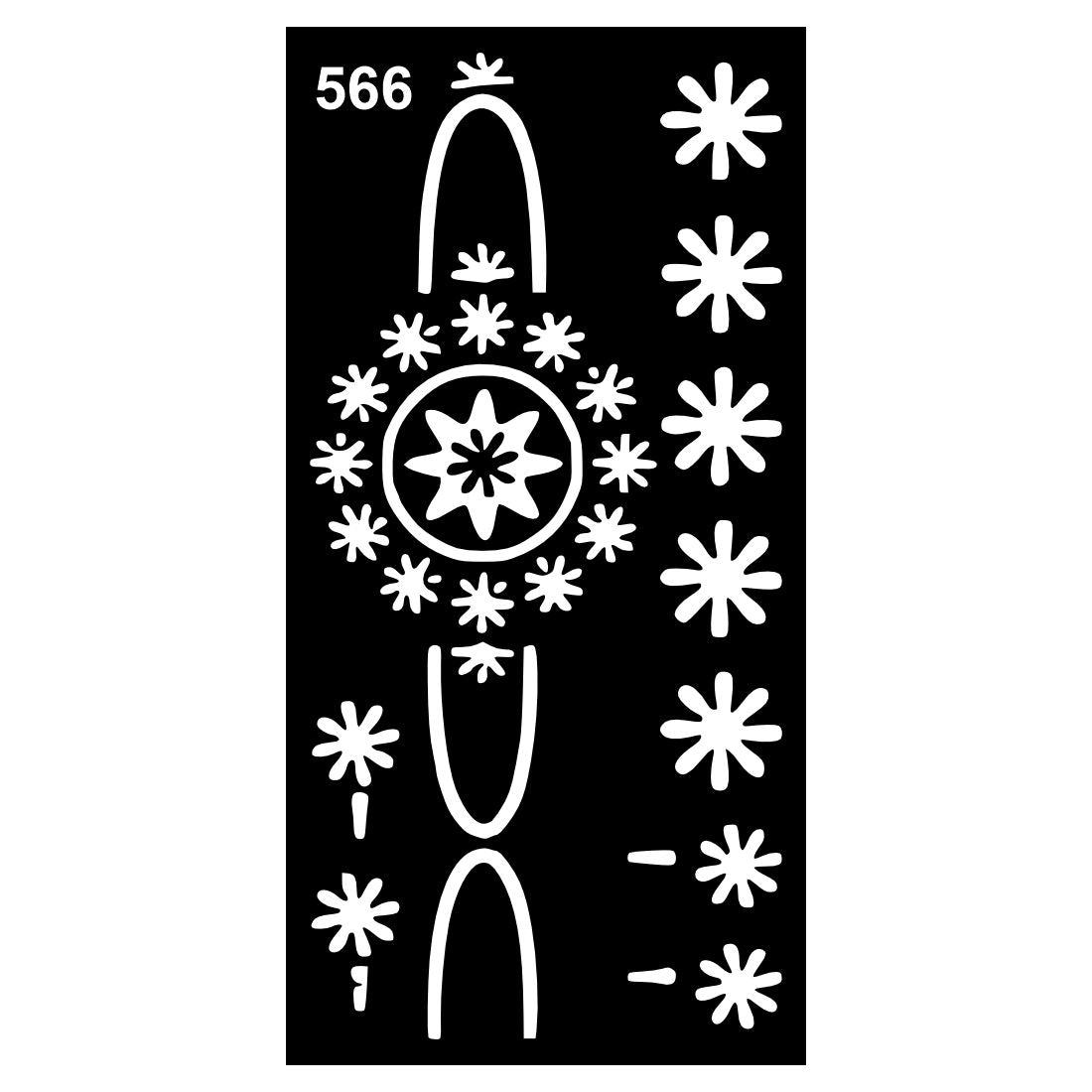 Henna Stencil Sticker Collection for Practice, Fun, and Artistic Exploration