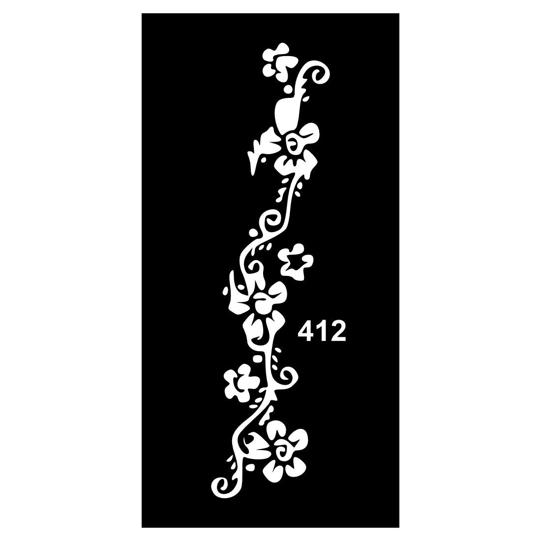 Beginner Mehndi Design Stencil Stickers for Practice and Play For Kids & Adults Both Sticker