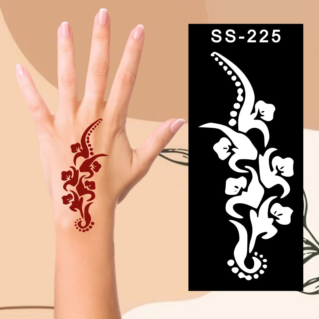 Artistic Henna Stencils Develop Fine Motor Skills Kids can decorate notebooks, drawings, or school projects with Stencil stickers