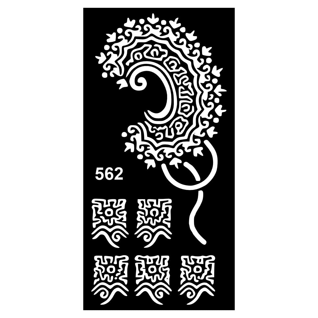 Easy DIY Mehndi Stencil Sticker Set for School Functions and Family Gatherings