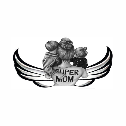 Temporary Tattoowala Super Mom with Baby Tattoo on Hand Waterproof Temporary Body Tattoo