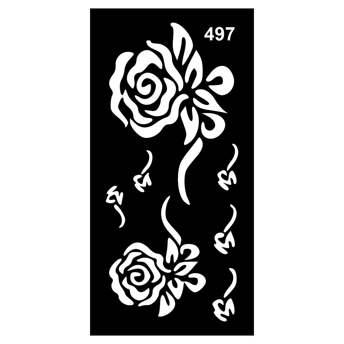 All Purpose Mehndi Stencil Sticker Collection with Variety of Shapes For Kids & Adults Both Sticker