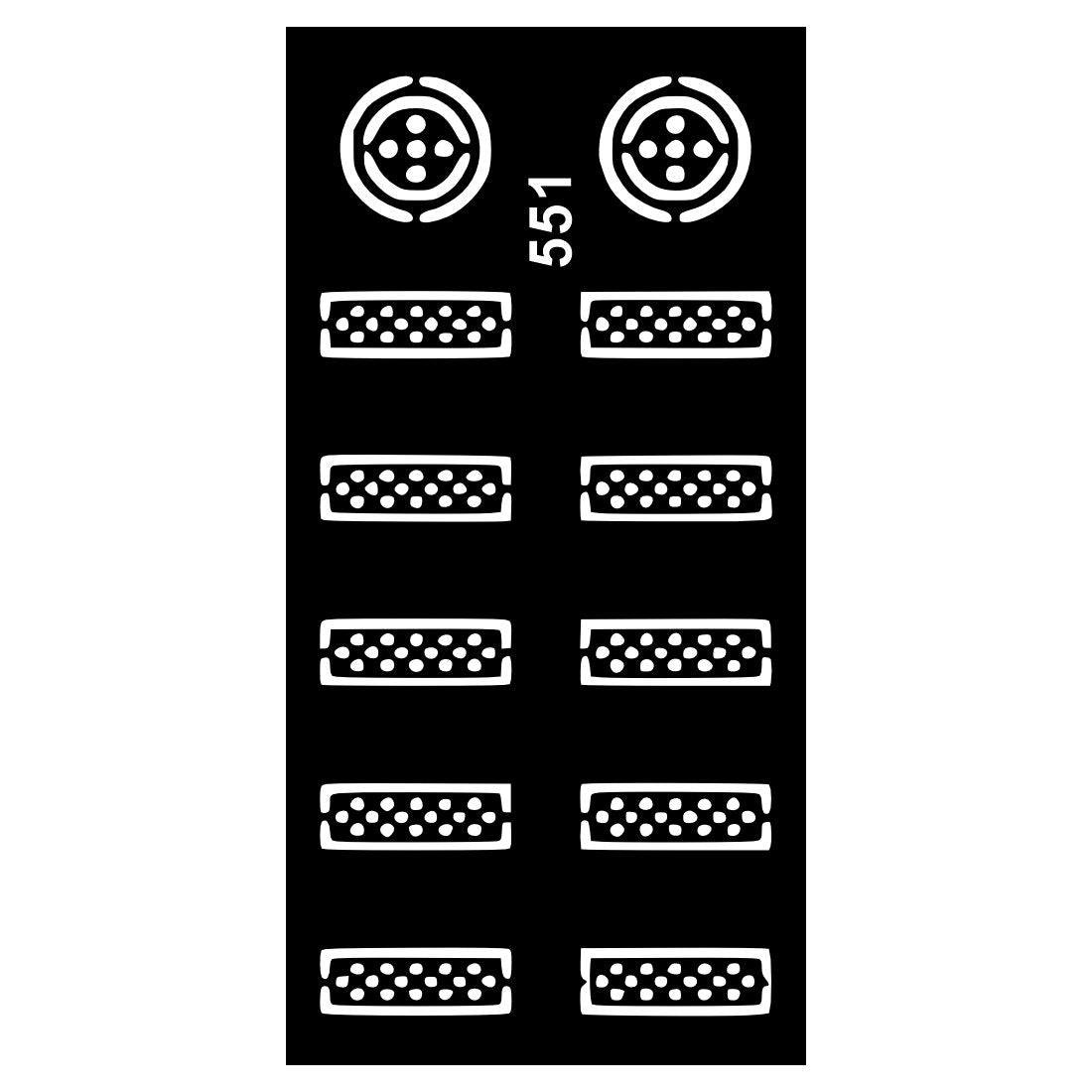Artistic Mehndi Stencil Sticker Set for Stress-Free, No-Mess Application
