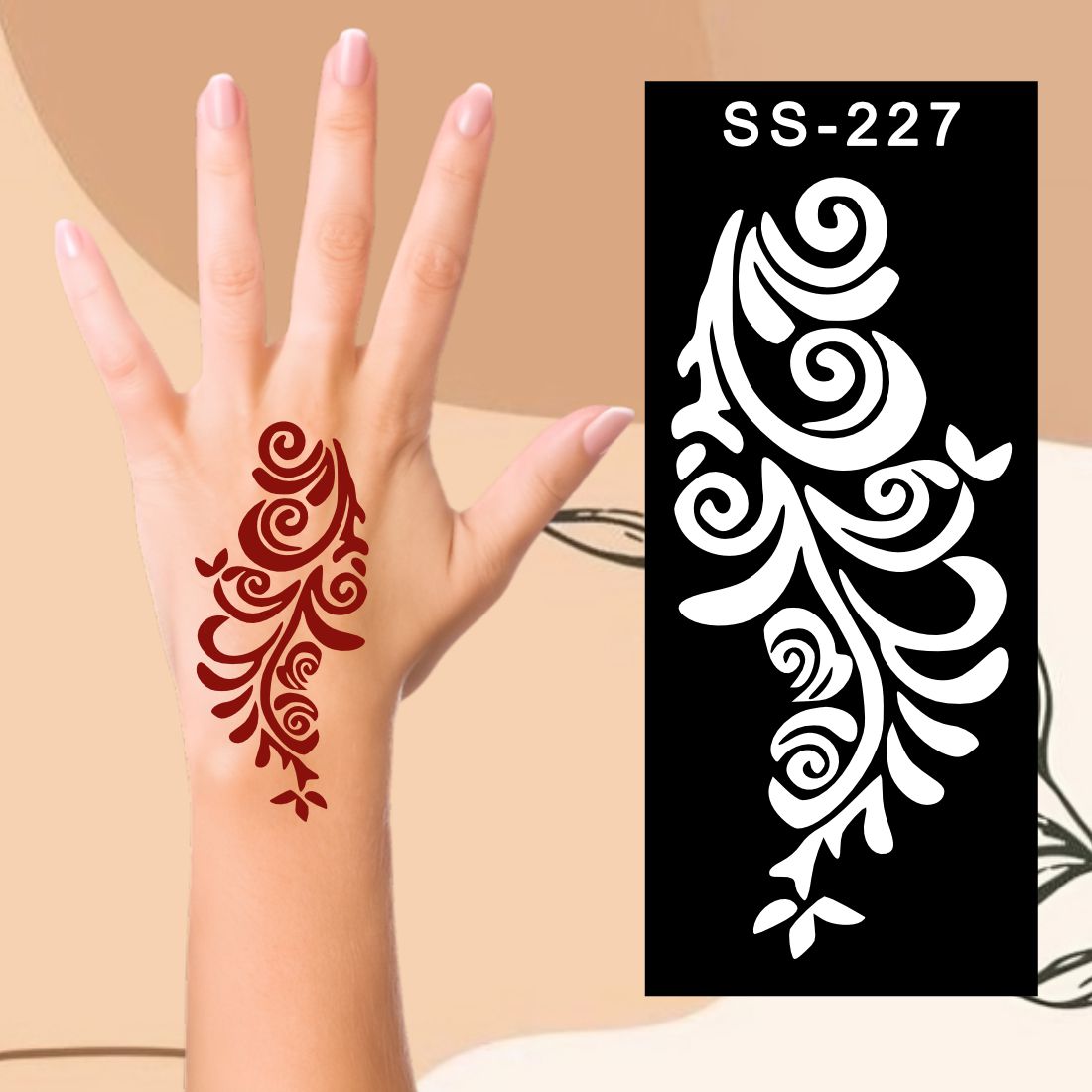 Artistic Henna Stencils Develop Fine Motor Skills|Kids can decorate notebooks, drawings, or school projects with Stencil stickers