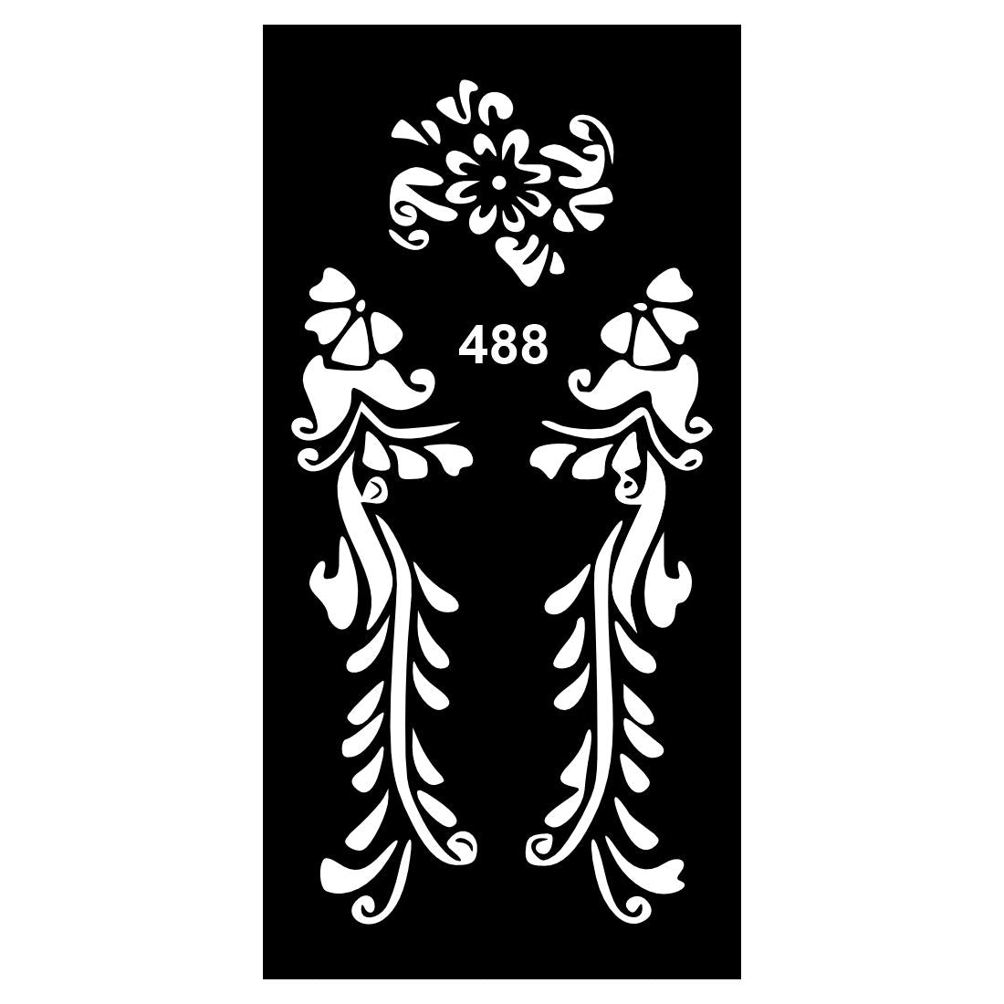 DIY Mehndi Stencil Fun Kit with Floral and Swirl Designs For Kids & Adults Both Sticker