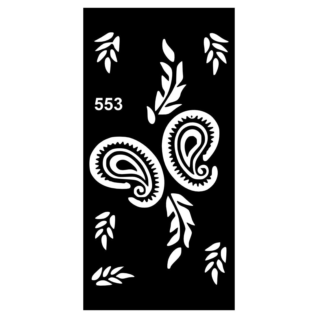 Multi-Pack Mehndi Stencil Design Stickers for Events, School, and Personal Use