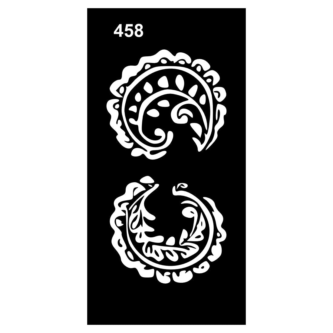 Quick Use Henna Stencils for Art at Home For Kids & Adults Both Sticker