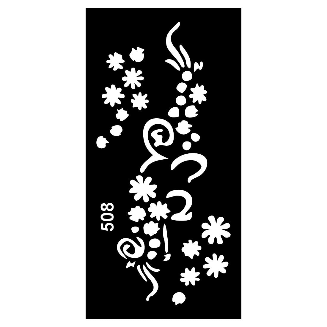 DIY Mehndi Stencil Sticker Set for Fun, Learning, and Decorative Hand Art Activities