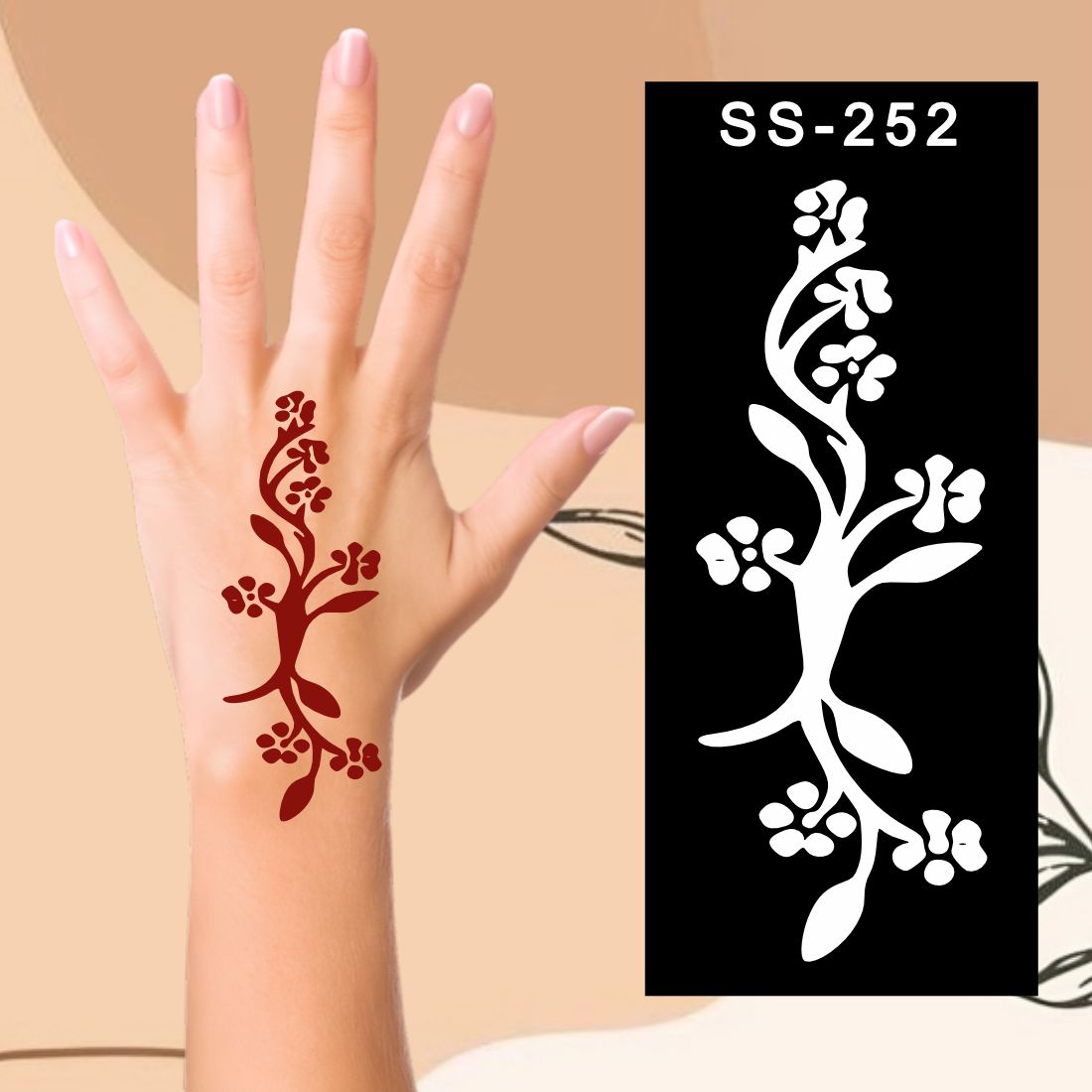 Artistic Mehndi Stencils Encourage Fine Motor Development Kids can decorate notebooks, drawings, or school projects with Stencil stickers