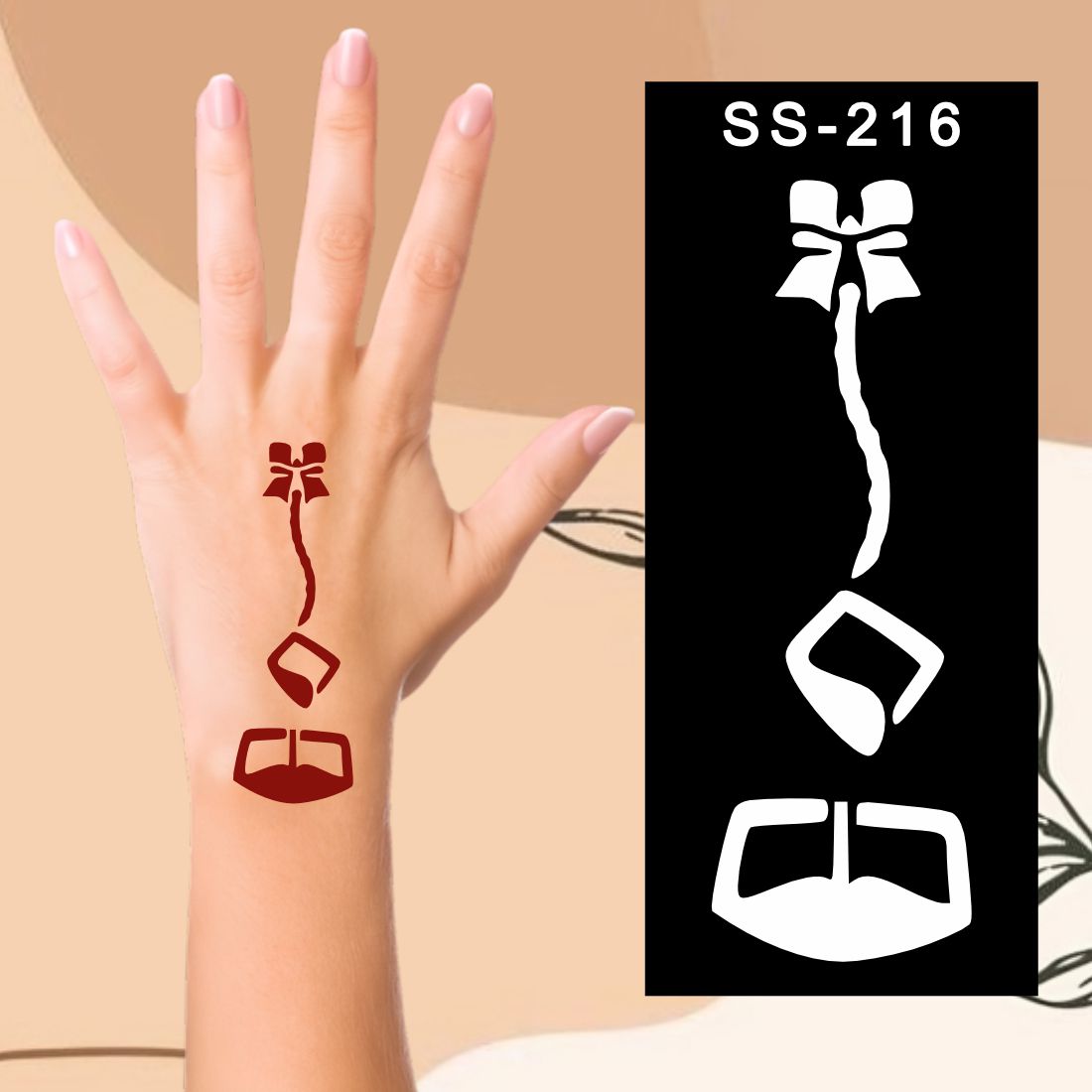 Floral Mehndi Stickers Beautiful Patterns for Little Hands Kids can decorate notebooks, drawings, or school projects with Stencil stickers