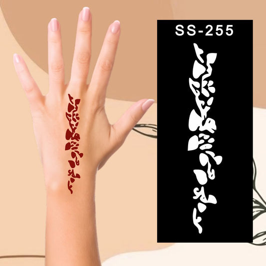 Vibrant Mehndi Stencil Stickers  Bright and Fun for Kid|Kids can decorate notebooks, drawings, or school projects with Stencil stickers