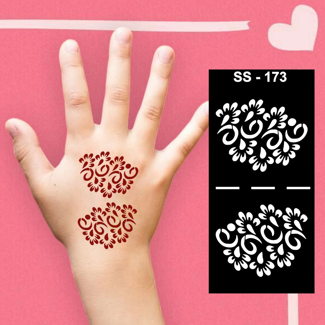 Small Mehndi Design Sticker for Boys and Girls with Fun Patterns