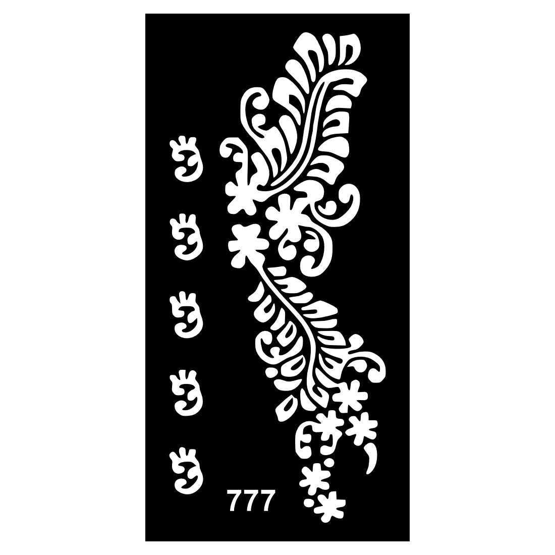Henna Design Sticker Stencil Sheets for DIY Creative Mehndi Sessions at Home