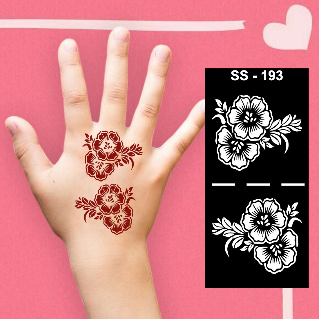 Kids Hand Mehndi Sticker for Fun Learning and Artistic Practice Kids can decorate notebooks, drawings, or school projects with Stencil stickers