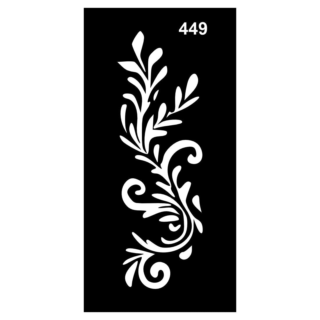 Compact Mehndi Stencil Design Kit for Quick Artistic Fun For Kids & Adults Both Sticker