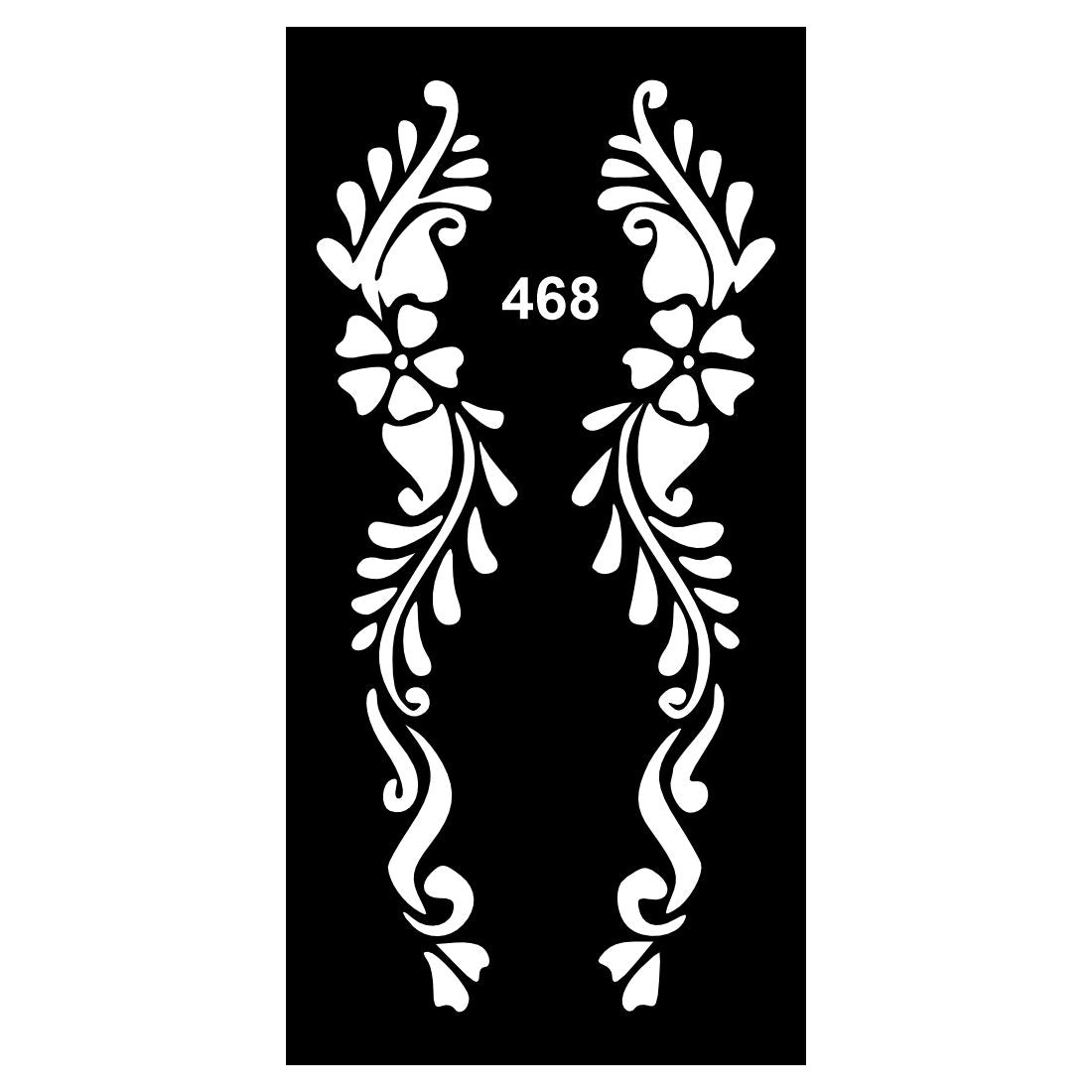 Multi-Use Henna Design Stencil Sheets for Creative StylingFor Kids & Adults Both Sticker