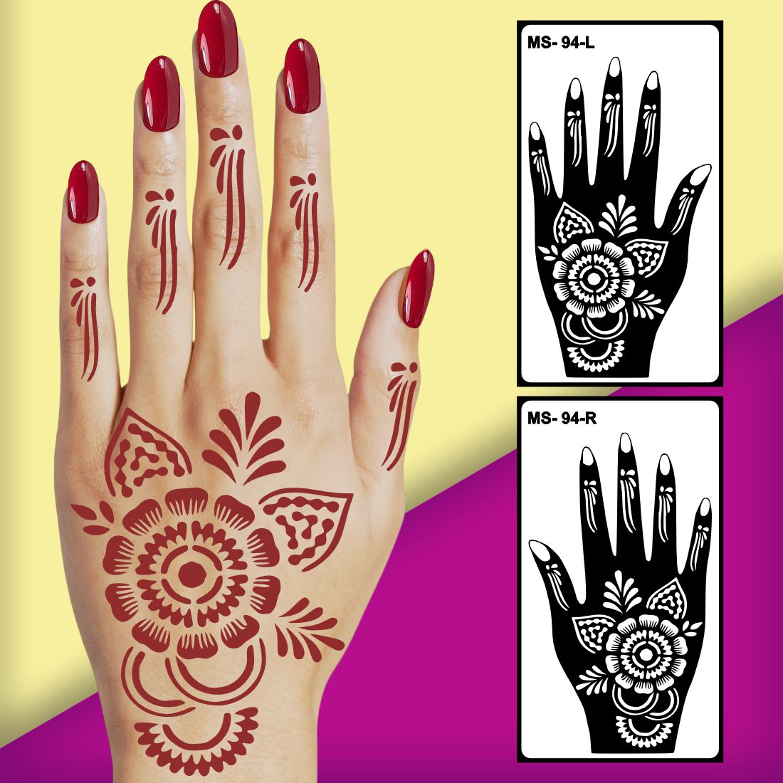 Creative Hand Mehndi Look Easy to Apply & Perfect for All Occasions