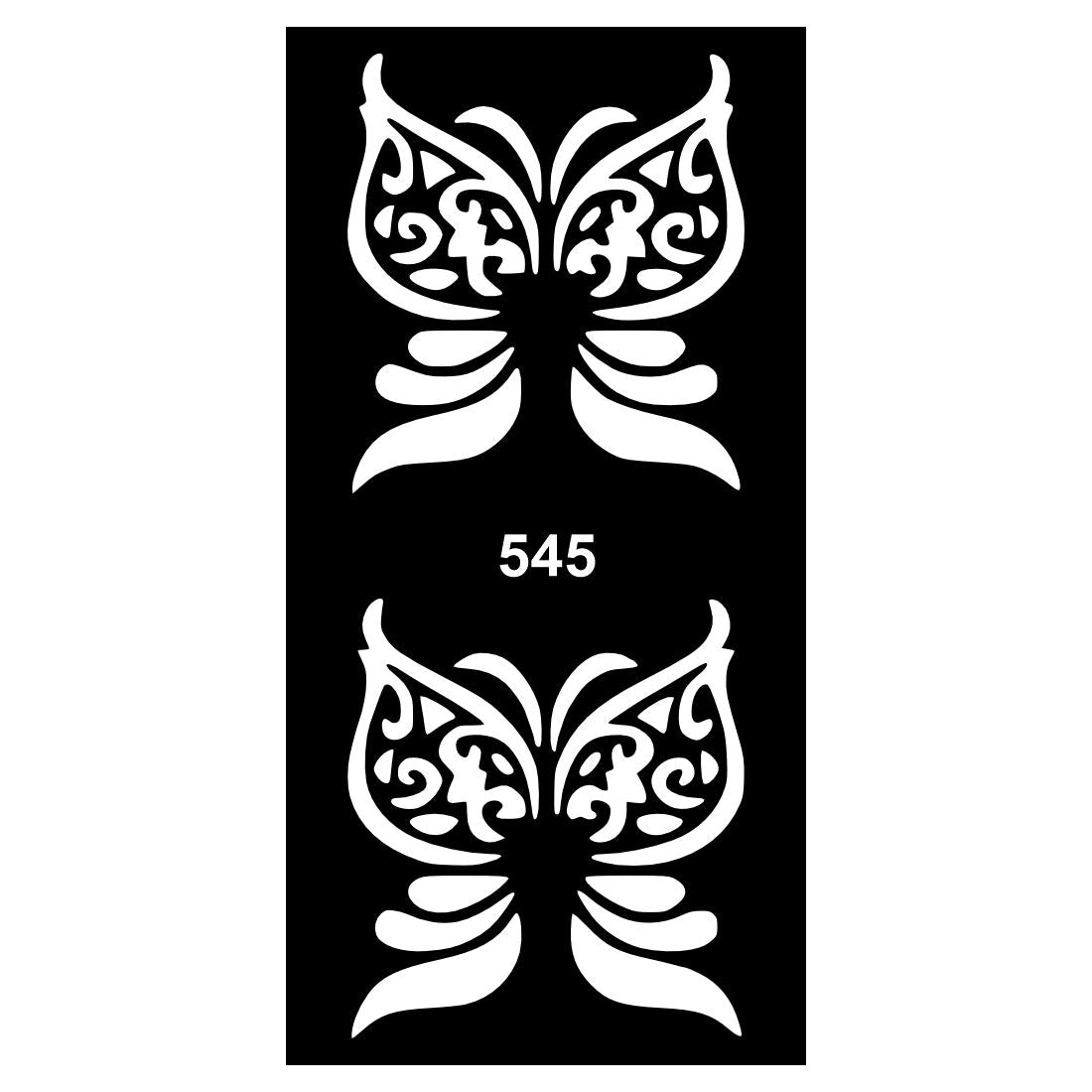 Bold Flower and Vine Style Mehndi Stencil Stickers for Quick Glam Look