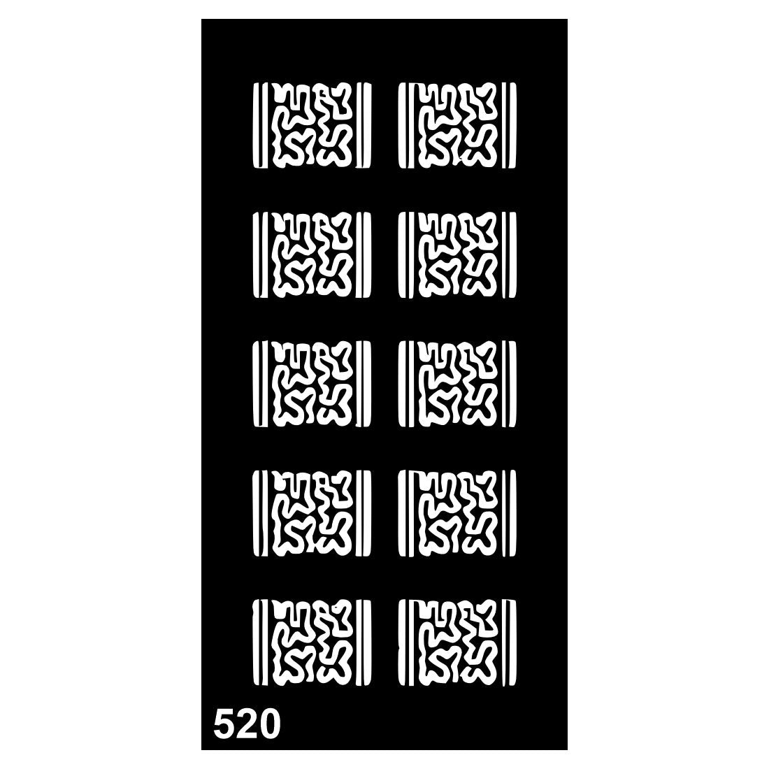 Safe for Skin Mehndi Stencil Stickers with Fun Patterns for Girls, Boys, and Adults