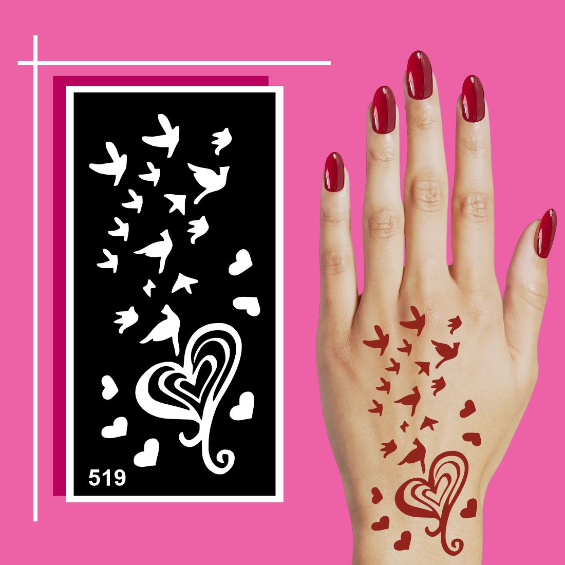 DIY Creative Mehndi Stencil Sheets for Fun Activities and Personal Styling