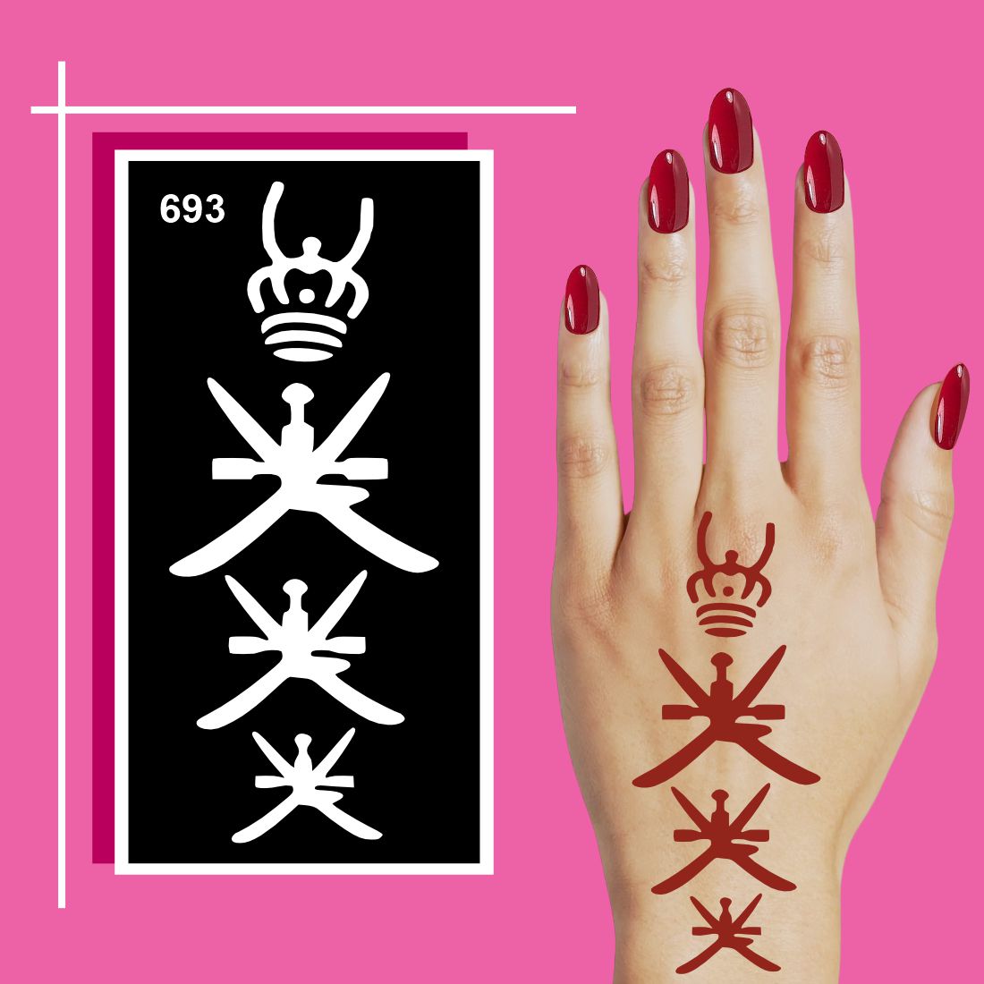 Unique Mehndi Stencil Patterns for Custom Hand Designs