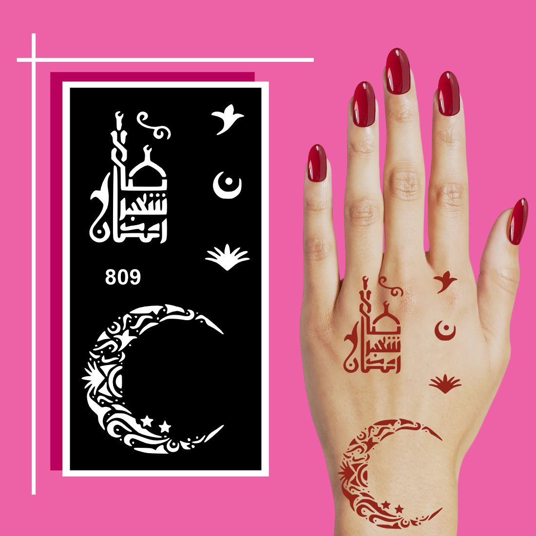 Multipack Mehndi Art Templates for Kids and Adults with Fine Detailing