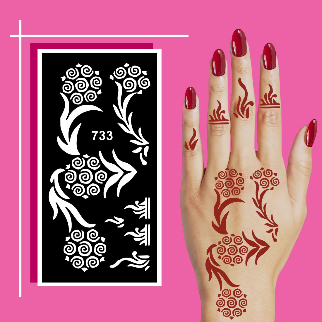 Compact and Travel-Friendly Mehndi Stencil Templates for Quick Styling