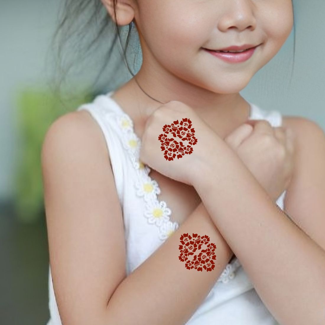 Mehndi Pattern Sticker for Children’s Hand Art and Learning |Kids can decorate notebooks, drawings, or school projects with Stencil stickers