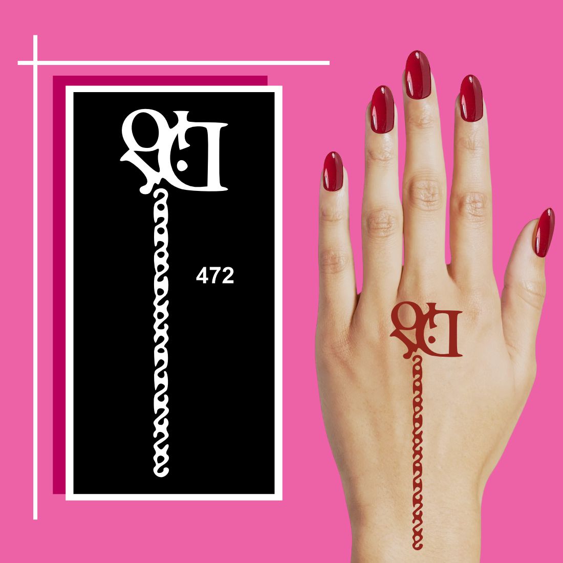 Mixed Design Stencil Mehndi Art Kit for All Experience Levels For Kids & Adults Both Sticker