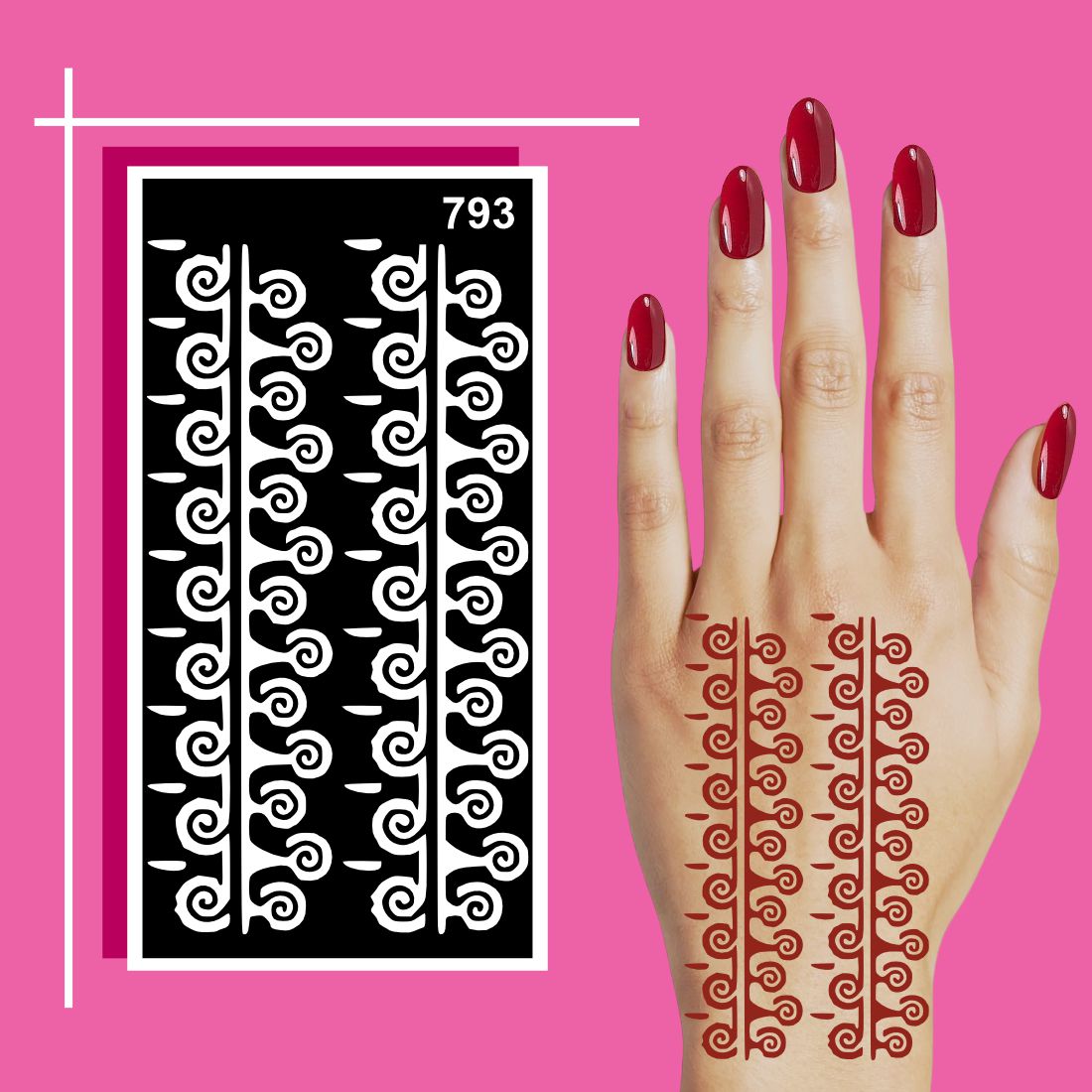 Floral and Mandala Mehndi Sheets with Easy Application Format