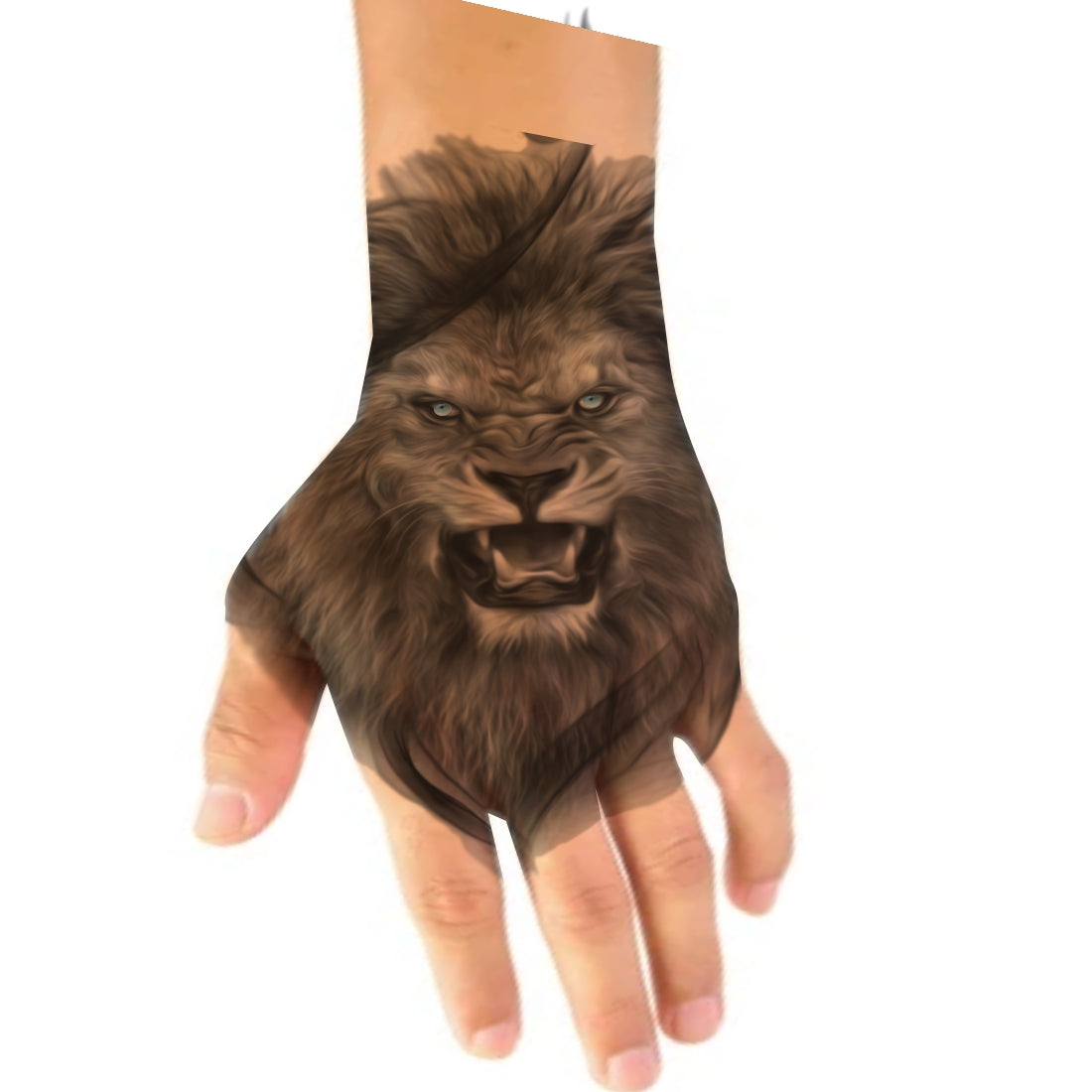 New Black Lion Roar Tattoo Waterproof Temporary Body Tattoo