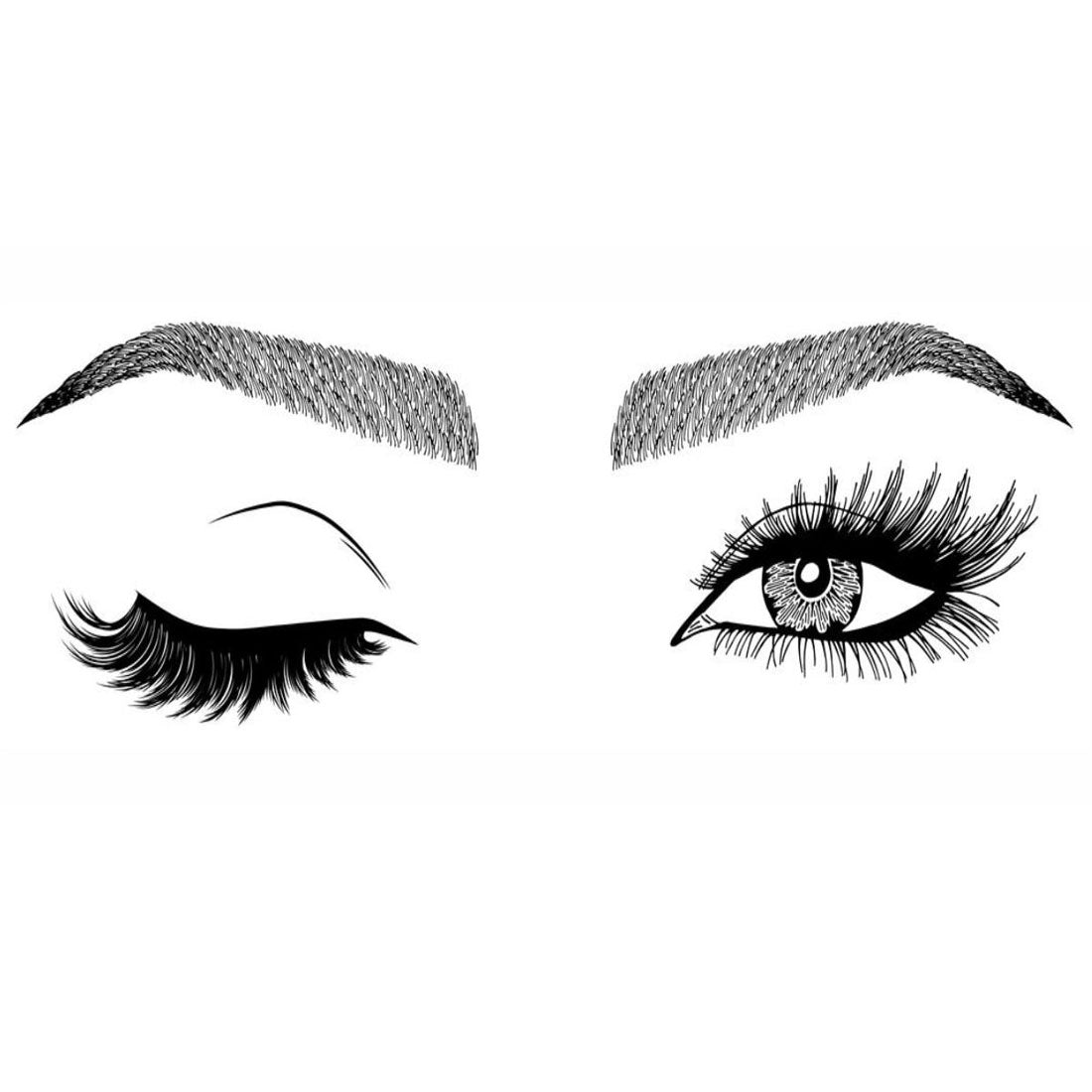 Temporary Tattoowala Eye With Eyebrow Temporary Tattoo for Men and Women Waterproof Sticker