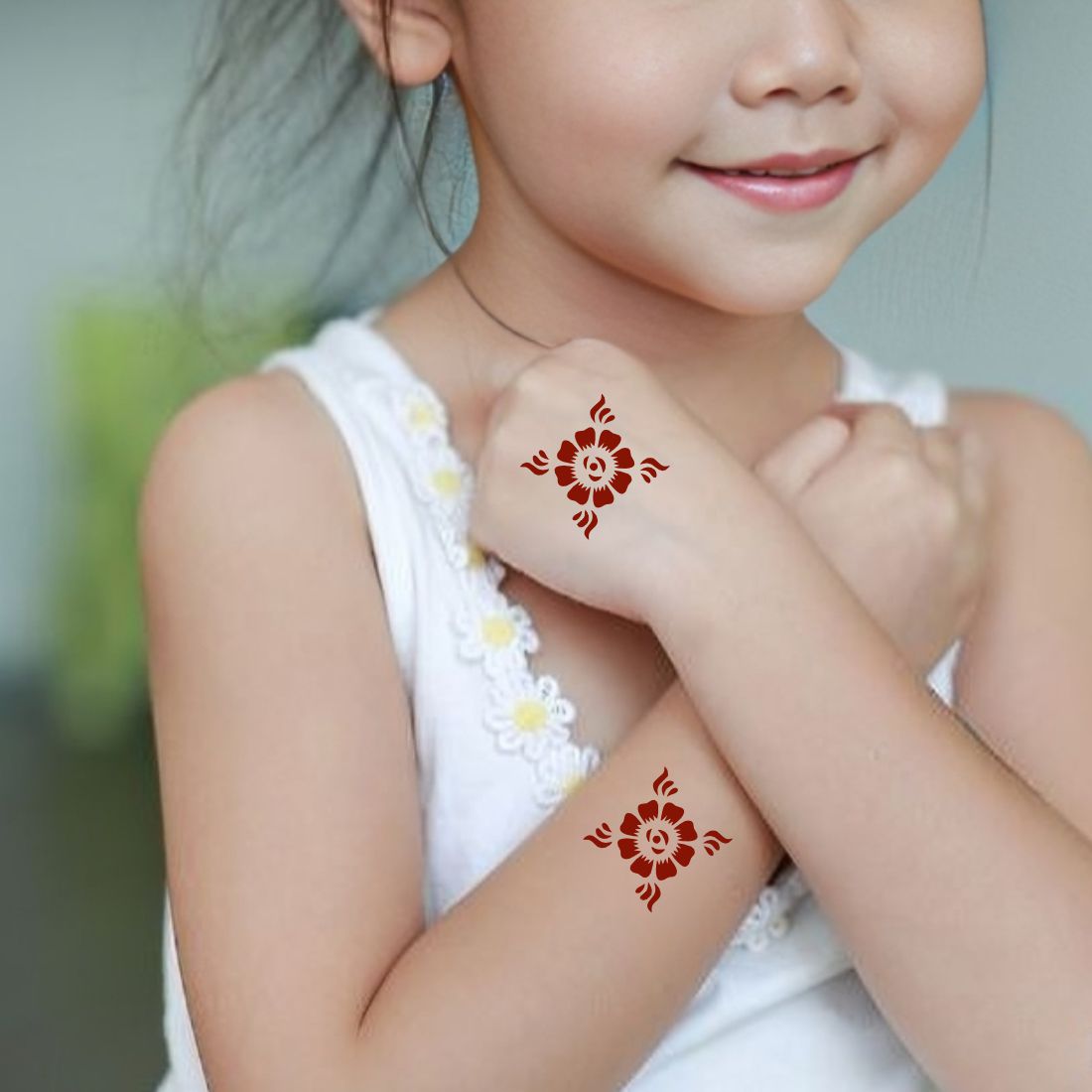 Simple Mehndi Practice Sticker for Boys and Girls with Small Patterns Kids can decorate notebooks, drawings, or school projects with Stencil stickers