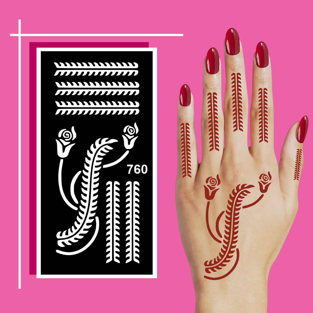 Fine and Fun Henna Stencils for Teens, Adults, and Artistic Kids