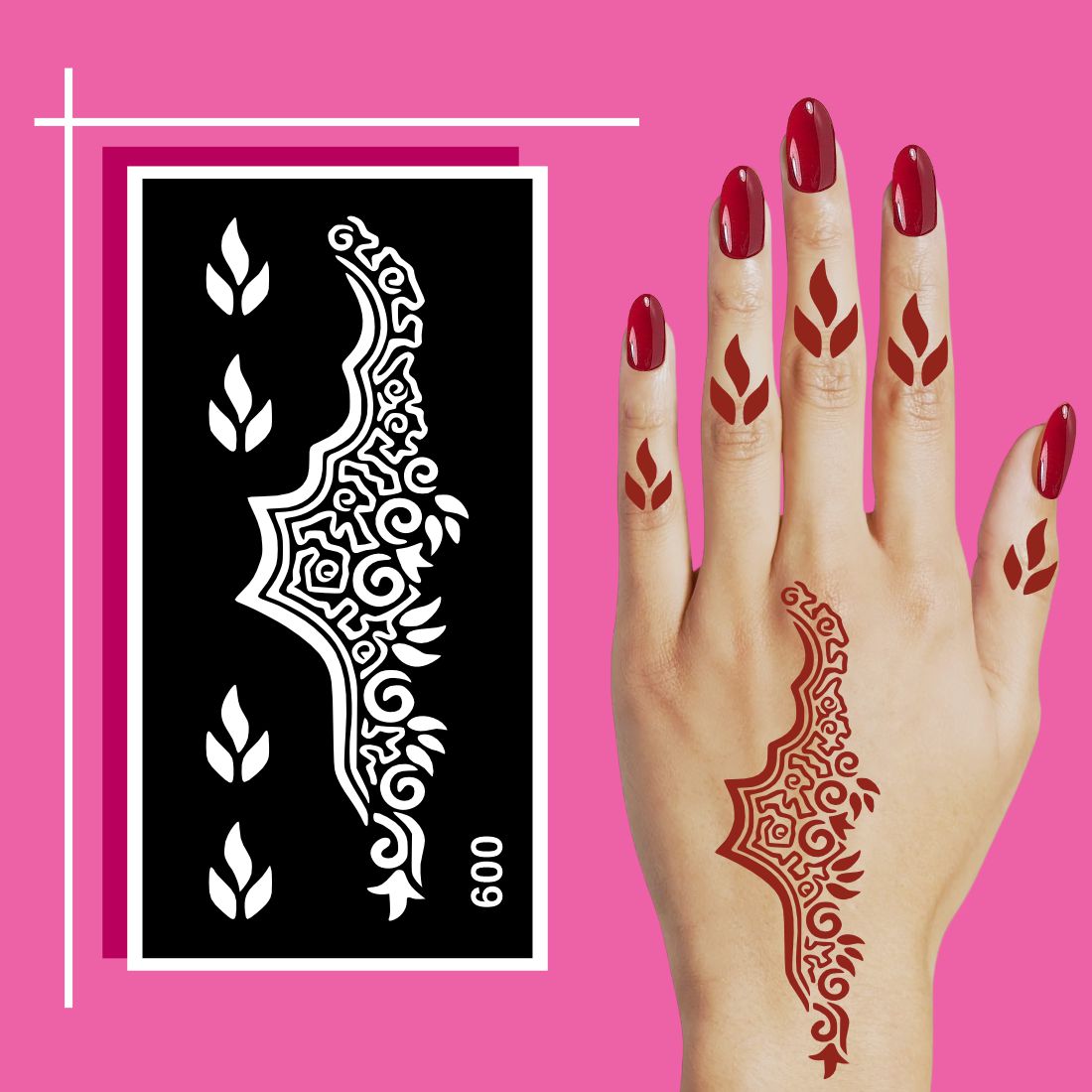 Elegant Henna Stencil Designs for Smooth and Professional Finish at Home