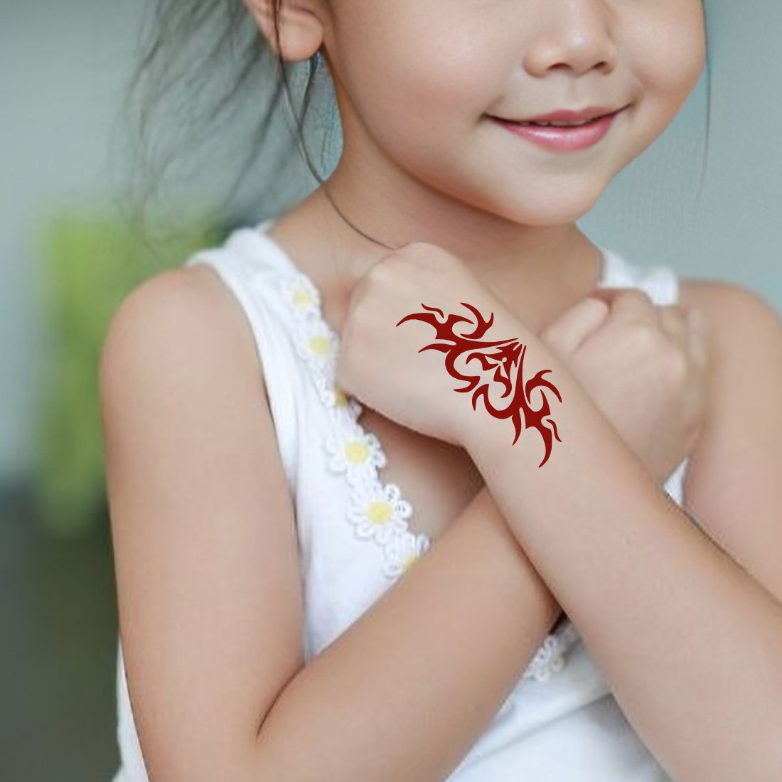 Reusable Henna Stickers Eco-Friendly Art for Children Kids can decorate notebooks, drawings, or school projects with Stencil stickers