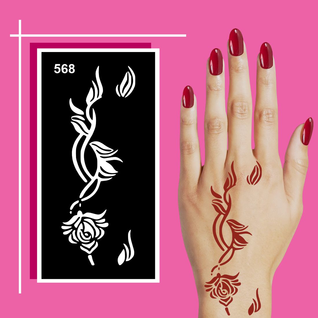 Intricate and Artistic Mehndi Stencil Sheets for At-Home Creativity