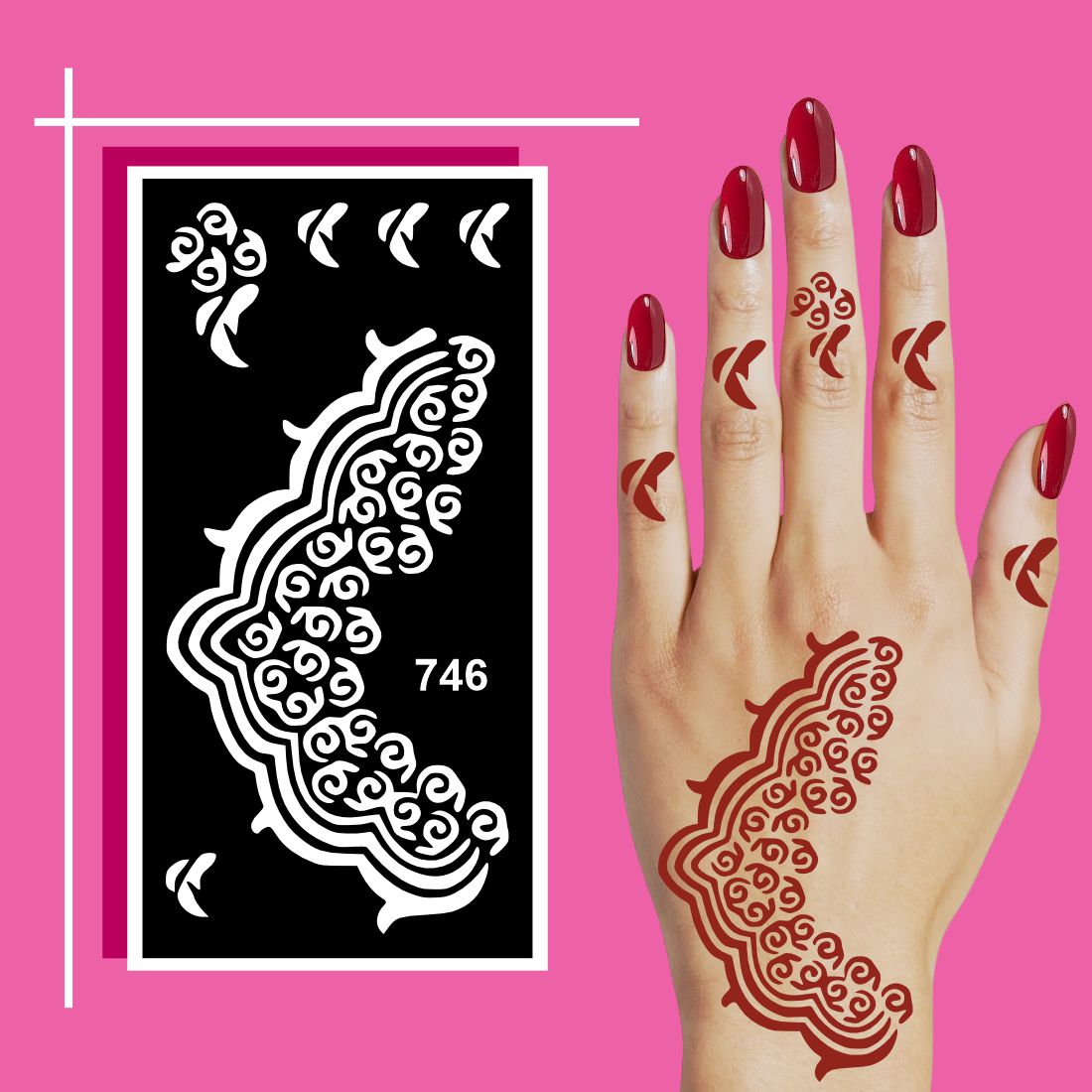 Elegant Henna Stencil Designs for Smooth and Professional Finish at Home